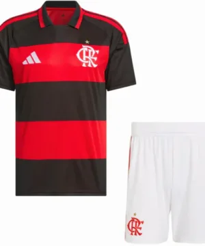 Flamengo Niños Conjunto 2026 2027 Casa Rojo - Flamengo Niños Barata | escamisetasfutbol