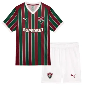 Fluminense Niños Conjunto 2026 2027 Casa Rojo - Fluminense Niños Barata | escamisetasfutbol