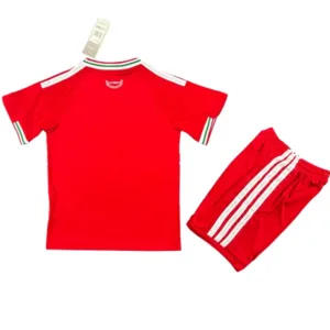 Gales Niños Conjunto 2026 Casa Rojo - Gales Niños Barata | escamisetasfutbol
