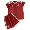 Catar Niños Conjunto 2026 Casa Rojo - Catar Niños Barata | escamisetasfutbol