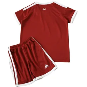 Catar Niños Conjunto 2026 Casa Rojo - Catar Niños Barata | escamisetasfutbol