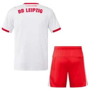 RB Leipzig Niños Conjunto 2025 2026 Casa Blanco - RB Leipzig Niños Barata | escamisetasfutbol