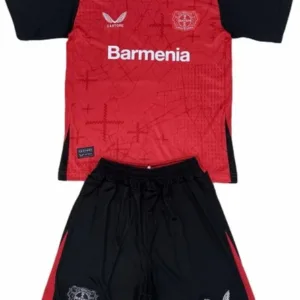Bayer 04 Leverkusen Niños Conjunto 2024 2025 Casa Rojo - Tuta Bayer 04 Leverkusen Niños | escamisetasfutbol