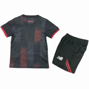 Bayer 04 Leverkusen Niños Conjunto 2025 2026 Casa Negro - Tuta Bayer 04 Leverkusen Niños | escamisetasfutbol