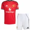 Manchester United Niños Conjunto 2025 2026 Casa Rojo - Equipacion Manchester United Niños | escamisetasfutbol