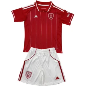 Nottingham Forest Niños Conjunto 2025 2026 Casa Rojo - Tuta Nottingham Forest Niños | escamisetasfutbol