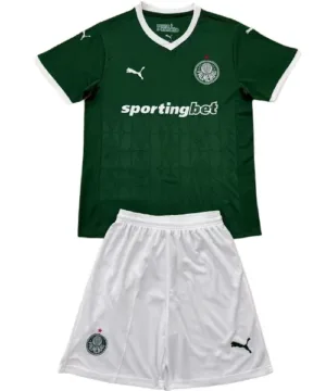 SE Palmeiras Niños Conjunto 2025 2026 Casa Verde - Tuta SE Palmeiras Niños | escamisetasfutbol