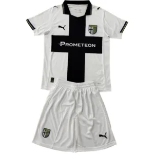 Parma Niños Conjunto 2025 2026 Casa Blanco - Tuta Parma Niños | escamisetasfutbol