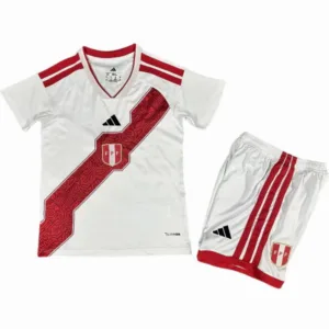 Perú Niños Conjunto 2026 Casa Blanco - Perú Niños Barata | escamisetasfutbol