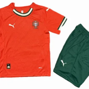 Portugal Niños Conjunto 2025 Casa Rojo - Equipacion Portugal Niños | escamisetasfutbol