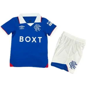 Rangers Niños Conjunto 2025 2026 Casa Azul - Tuta Rangers Niños | escamisetasfutbol