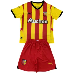 RC Lens Niños Conjunto 2024 2025 Casa Amarillo - Tuta RC Lens Niños | escamisetasfutbol