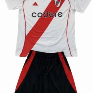 River Plate Niños Conjunto 2024 2025 Casa Blanco - Tuta River Plate Niños | escamisetasfutbol
