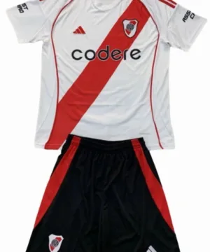 River Plate Niños Conjunto 2024 2025 Casa Blanco - Tuta River Plate Niños | escamisetasfutbol