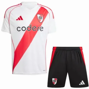 River Plate Niños Conjunto 2024 2025 Casa Blanco - Tuta River Plate Niños | escamisetasfutbol