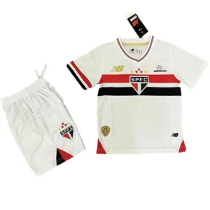São Paulo Niños Conjunto 2025 2026 Casa Blanco - Tuta São Paulo Niños | escamisetasfutbol