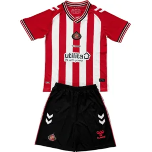 Sunderland Niños Conjunto 2025 2026 Casa Rojo - Tuta Sunderland Niños | escamisetasfutbol
