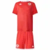 Túnez Niños Conjunto 2026 Casa Rojo - Túnez Niños Barata | escamisetasfutbol