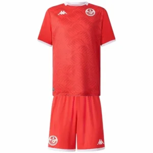 Túnez Niños Conjunto 2026 Casa Rojo - Túnez Niños Barata | escamisetasfutbol