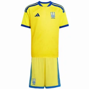 Ucrania Niños Conjunto 2026 Casa Amarillo - Ucrania Niños Barata | escamisetasfutbol