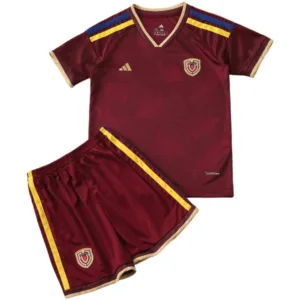 Venezuela Niños Conjunto 2026 Casa Rojo - Venezuela Niños Barata | escamisetasfutbol