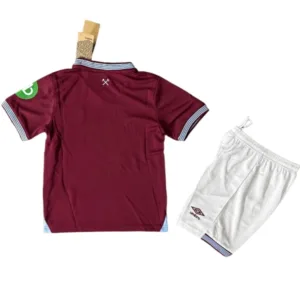 West Ham United Niños Conjunto 2025 2026 Casa Rojo - Tuta West Ham United Niños | escamisetasfutbol