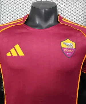 AS Roma Camiseta Edición Jugadores 2025 2026 Casa Roja - Camiseta As Roma | escamisetasfutbol