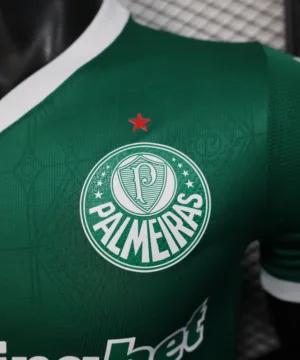 SE Palmeiras Camiseta Edición Jugadores 2025 2026 Casa Verde - Camiseta Kidsuper X Se Palmeiras Graphic Masculina | escamisetasfutbol