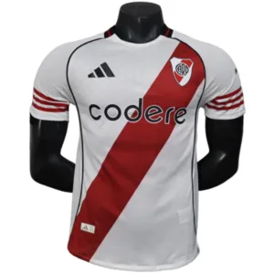 River Plate Camiseta Edición Jugadores 2025 2026 Casa Blanca - Camiseta River Plate | escamisetasfutbol