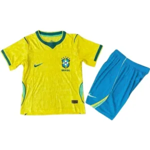 Brasil Niños Conjunto Edición Jugadores 2026 Casa Amarillo - Equipacion Brasil Niños | escamisetasfutbol