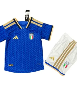 Italia Niños Conjunto Edición Jugadores 2026 Casa Azul - Equipación Italia Niños | escamisetasfutbol