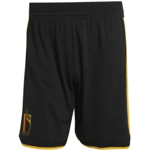 Bélgica Pantalones 2026 Casa Negro - Pantaloncini Bélgica | escamisetasfutbol