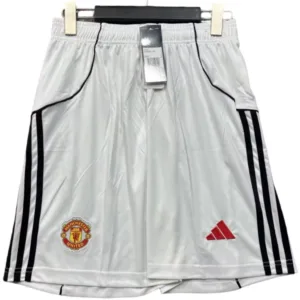 Manchester United Pantalones 2025 2026 Casa Blanco - Maglia Manchester United | escamisetasfutbol