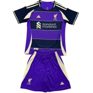 Liverpool Niños Conjunto 2025 2026 Púrpura - Equipacion Liverpool Niños | escamisetasfutbol