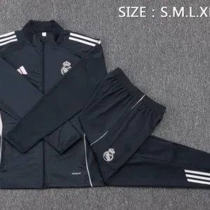 Real Madrid Niños Conjunto 2025 2026 Gris - Tuta Real Madrid Niños | escamisetasfutbol
