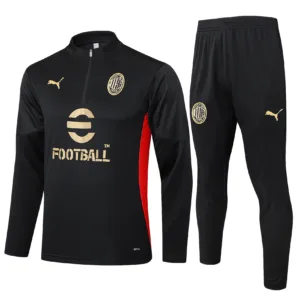 AC Milan Conjunto 2024 2025 Negro - Maglia Ac Milan | escamisetasfutbol