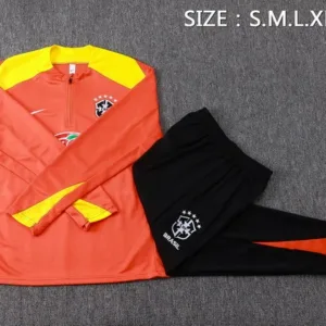 Brasil Conjunto 2026 Naranja - Brasil Barata | escamisetasfutbol