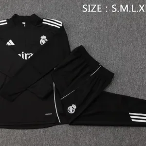 Real Madrid Niños Conjunto 2025 2026 Negro - Tuta Real Madrid Niños | escamisetasfutbol