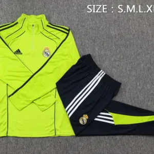 Real Madrid Niños Conjunto 2025 2026 Verde - Tuta Real Madrid Niños | escamisetasfutbol