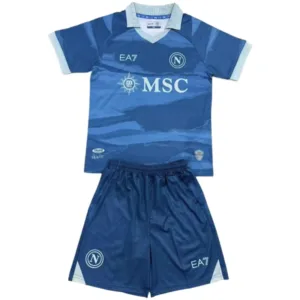 SSC Napoli Conjunto 2024 2025 cuarta Azul - Ssc Napoli Equipacion | escamisetasfutbol