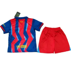 FC Barcelona Niños Conjunto 2025 2026 cuarta Rojo - Equipacion Fc Barcelona Niños | escamisetasfutbol