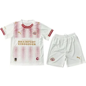 PSV Eindhoven Niños Conjunto 2025 2026 cuarta Blanco - PSV Eindhoven Niños Barata | escamisetasfutbol