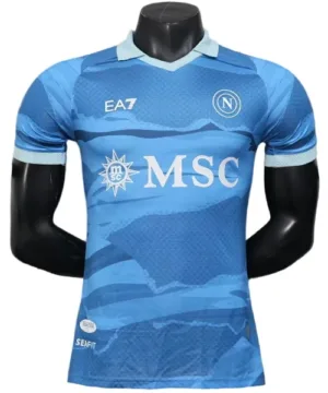 SSC Napoli Camiseta Edición Jugadores 2024 2025 cuarta Azul - Camiseta Serie A SSC Napoli | escamisetasfutbol