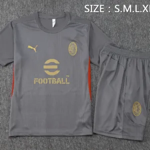 AC Milan Conjunto 2024 2025 Gris - Maglia Ac Milan | escamisetasfutbol