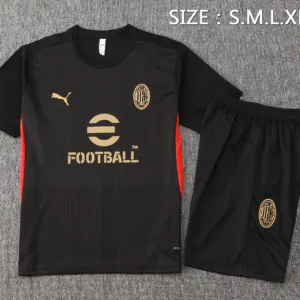 AC Milan Conjunto 2024 2025 Negro - Maglia Ac Milan | escamisetasfutbol