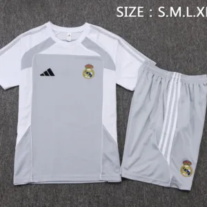 Real Madrid Conjunto 2025 2026 Gris - Maglia Real Madrid | escamisetasfutbol