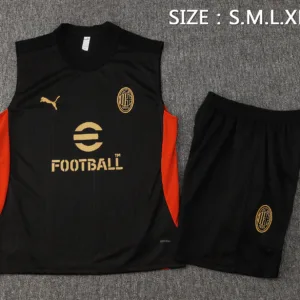 AC Milan Conjunto 2024 2025 Negro - Maglia Ac Milan | escamisetasfutbol