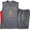 AC Milan Conjunto 2025 2026 Gris - Maglia Ac Milan | escamisetasfutbol