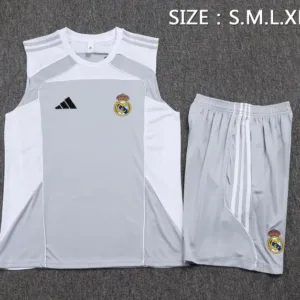 Real Madrid Conjunto 2025 2026 Gris - Maglia Real Madrid | escamisetasfutbol