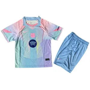 FC Barcelona Niños Conjunto 2025 2026 Especial Azul - Equipacion Fc Barcelona Niños | escamisetasfutbol
